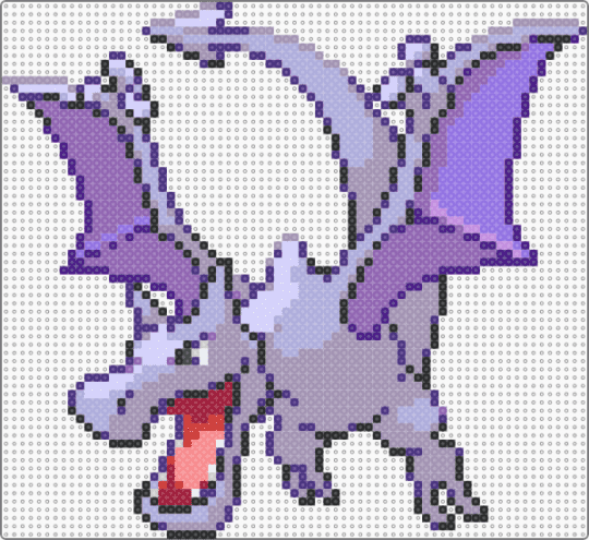 Aerodactyl - aerodactyl, gray, pink, pokemon, purple