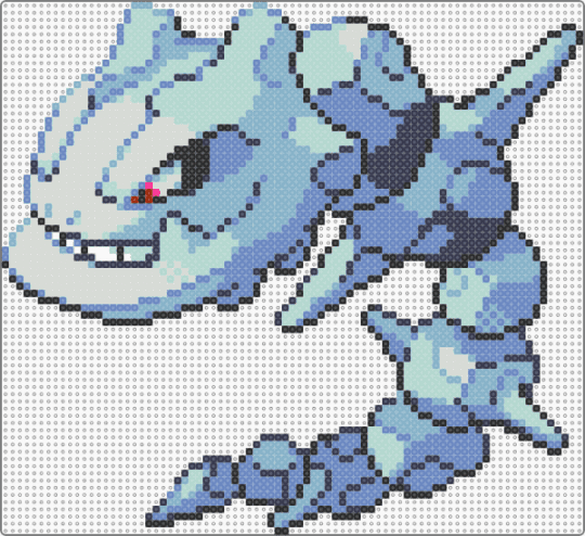 Steelix - blue, light blue, pokemon, steelix