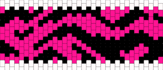 Scene zebra cuff - pink, white