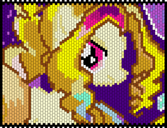MLP Adagio Dazzle purse pannel 1 - purple,yellow,red,orange