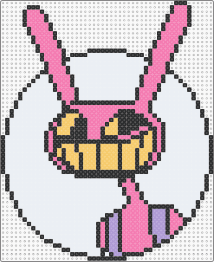 Evil Jax door sign - white,pink