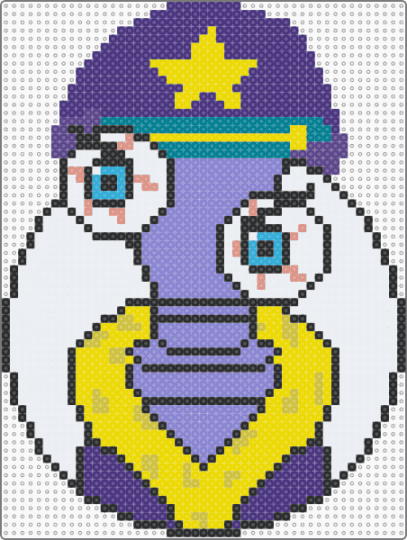 TADC Coach Dictator door sign - purple,yellow,blue
