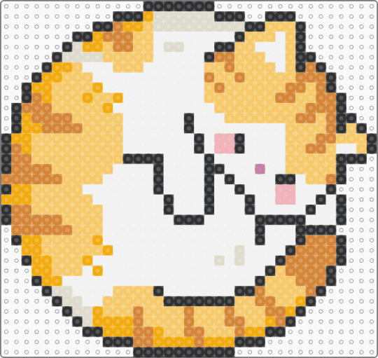 Kitty Coaster 1/9 - orange,yellow,cat,kitty,kitten,coaster,cats,kitties,kittens,cute