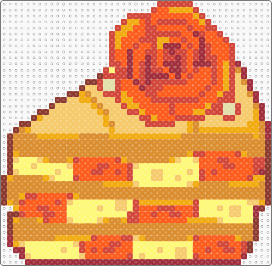 Rainbow Cakes 7/8 Rose - orange,cake,cakes,rose,roses,sweet,sweets