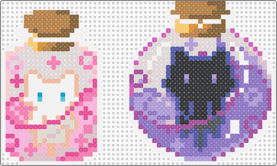 Magic Kitty Potions - tan,beige,pink,blue,kitty,kitties,kitten,kittens,cat,cats,potions,magic