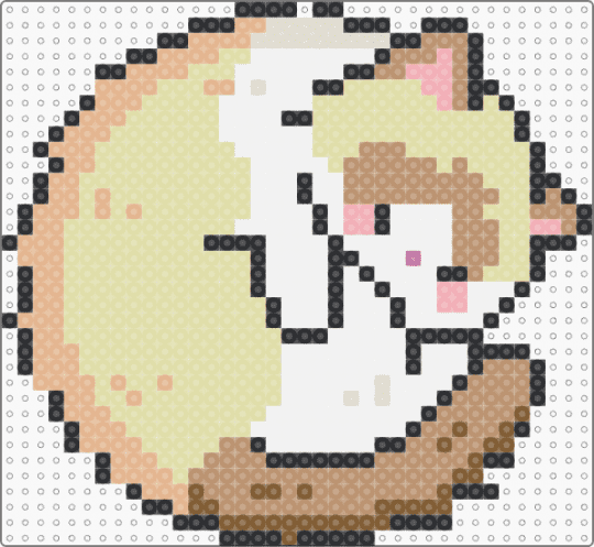 Kitty Coaster 4/9 - beige,yellow,cat,kitty,kitten,coaster,cute,cats,kitties,kittens