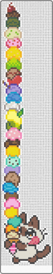Ice Cream Kitty - pink,yellow,tan,beige,colorful,cat,cats,kitty,kitties,kitten,kittens,xiaodouni,ice cream