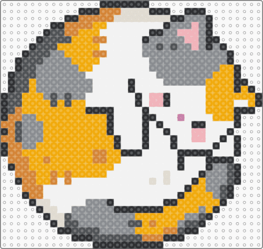 Kitty Coaster 2/9 - orange,gray,cat,kitty,kitten,coaster,cats,kitties,kittens,cute