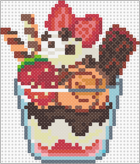 Neapolitan Parfait - beige,red,brown,orange,cute,sweet,sweets,dessert,parfait,desserts