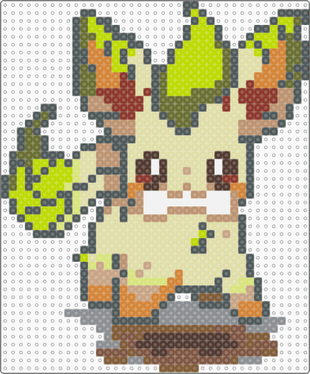 Leafeon's Mischief 7/9 - pink,green,yellow,leafeon,pokemon,eeveelution,eeveelutions,470,cute,mischief,chaos