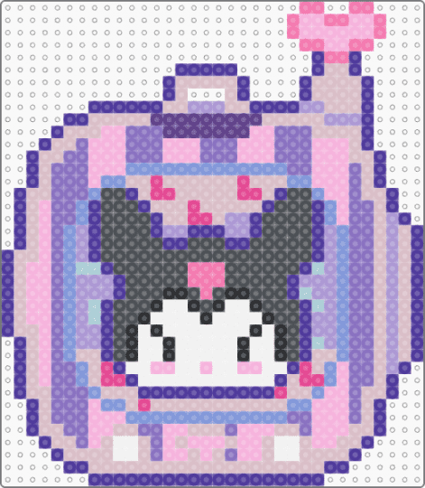 Kuromi Keychain 9/9 - pink,purple,beige,keychain,tomodachi,sanrio,cute,kuromi,bunny