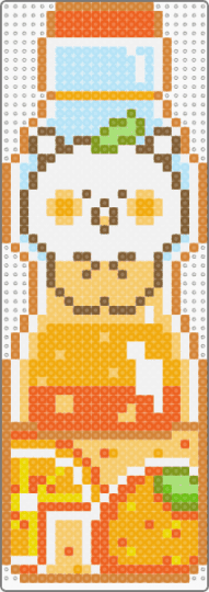Orange Ramune 8/8 - orange,yellow,cute,ramune,marble soda,soda,pop,soda pop