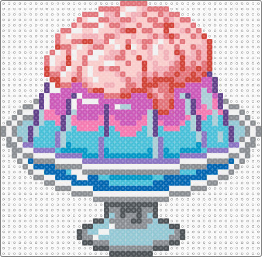 Brain Flower Jelly - beige,light blue,colorful,brain,jelly,jello,sweet,pastel goth,creep cute,horror