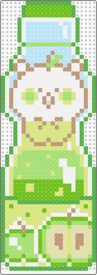 Apple Ramune 3/8 - green,yellow,cute,ramune,marble soda,soda,pop,soda pop,apple