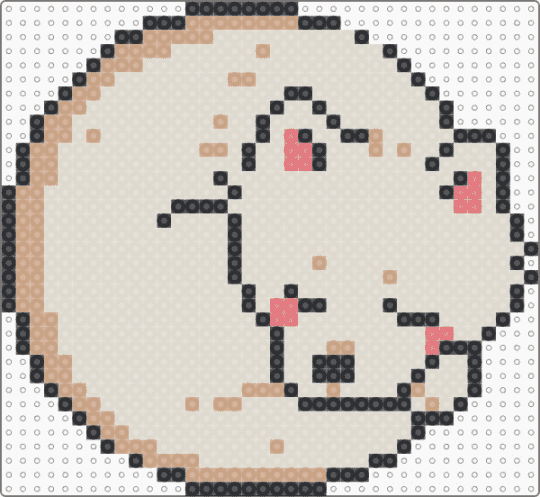 Doggy Coaster 1/9 - beige,dog,dogs,puppy,puppies,doggy,doggies,samoyed,cute