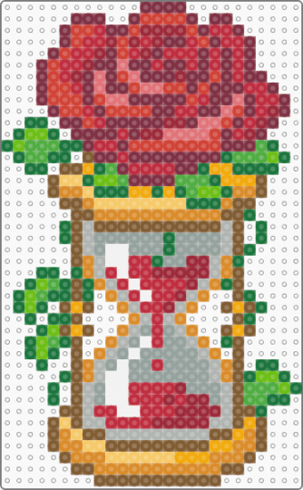 Rose Hour Glass - red,green,orange,colorful,rose,hour glass,roses,hour glasses,hour,glass