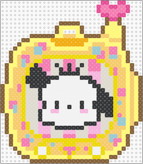 Pochacco Keychain 2/9 - pink,yellow,keychain,tomodachi,sanrio,cute,pochacco,puppy