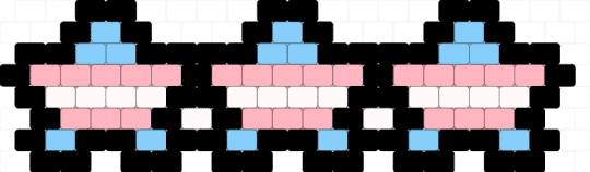 Trans star cuff!!! - black,light blue,pink