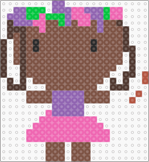 Mini Bassie - tan,pink