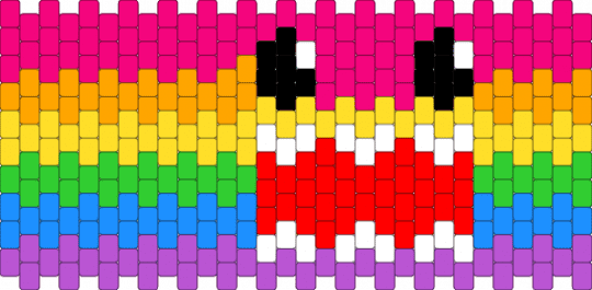 domo cuff..? - pink,domo,red,orange,yellow,green,blue,purple