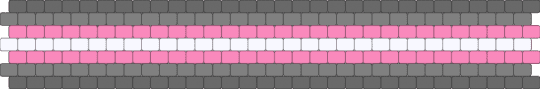 demigirl flag - gray,pink,light gray,white,multi,cuff,demigirl,fla