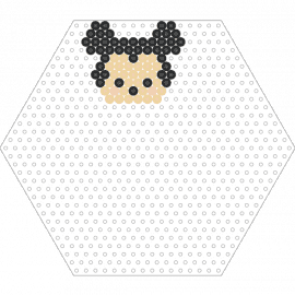 hexagon disney - mickey mouse,disney,hexagon,character,classic,cartoon,black,tan