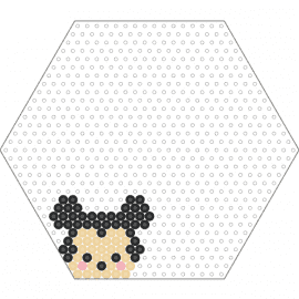 NEW kawaii mickey - mickey mouse,disney,hexagon,character,classic,kawaii,cartoon,black,tan