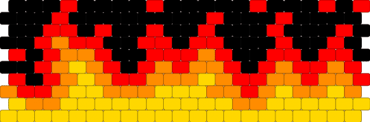 fire cuff - red,yellow
