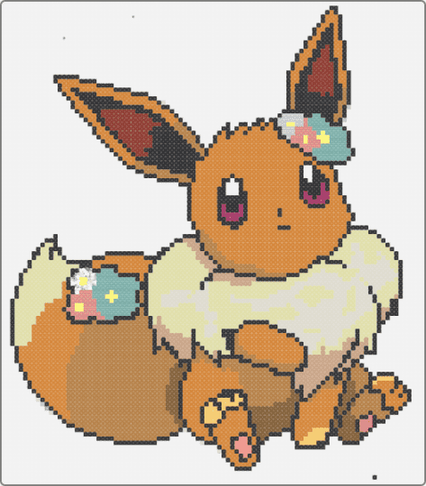 Eevee - white,orange,tan,yellow,colorful,eevee,pokemon