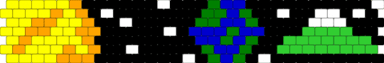 Space tie part one - black,yellow,green