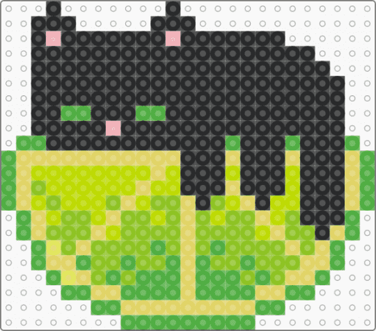 Roger - lime,cat,sleepy,animal,green