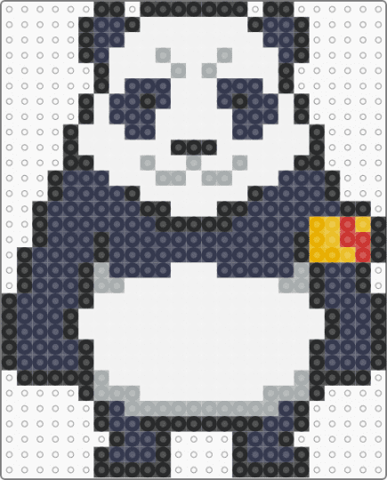 Panda from JJK - white,purple,jjk,panda