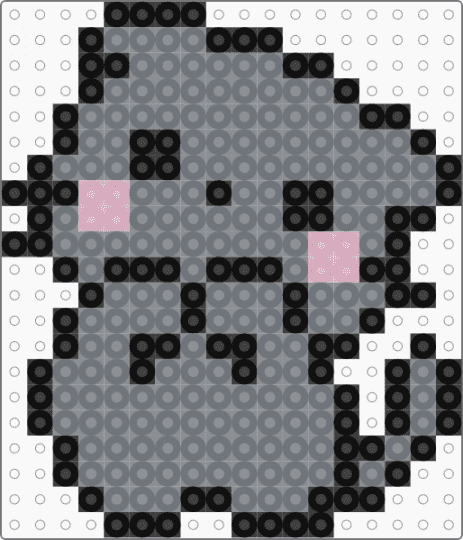 Gray Kitty - gray,cat,pink,small,small gray kitty,gray kitty,small kitty,small gray kitty with pink hig