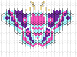 Moth pink/purple/blue 1 - moth,butterfly,colorful,animals