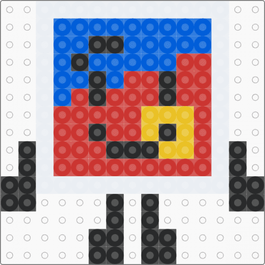 Sticker bfdie - red,blue,bfdie,sticker,bfdi,character,object