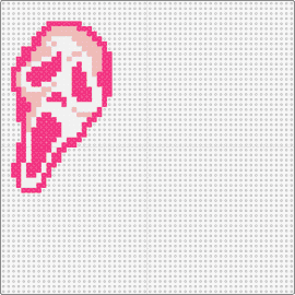 Pink ghostface - ghostface,scream,mask,horror,character,spooky,slasher,movie,pink,white