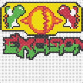 Yoshi battle excision ( Twotitties has the rest of the excision spell out  - excision,yoshi,fireball,dj,nintendo,mario,dubstep,music,edm,yellow,green,red