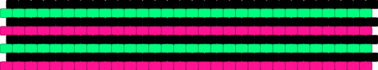 Stripey peyote stitch cuff - teal,pink