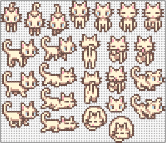 SV Creme  Cat - brown, cat, concerned ape, stardew, stardew valley, tabby, video game
