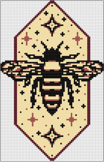 Fancy Bee V2 - bee, beige