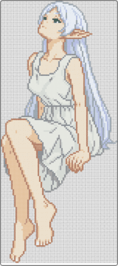 Frieren - anime, beige, beyond journeys end, elf, frieren, gray, tan