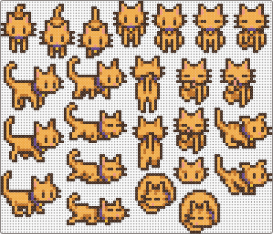 SV Orange Cat - brown, cat, concerned ape, orange, stardew, stardew valley, tabby, video game