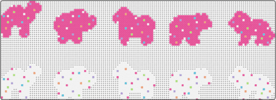 Frosted Cookies - Circus Animals V2 - white,pink,frosted,cookies,crackers,animal,circus