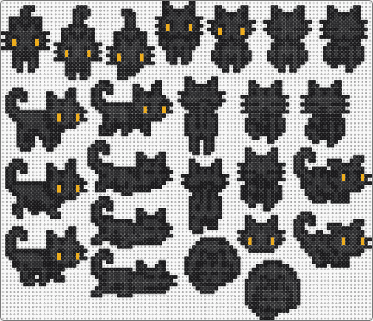 SV Black  Cat - black, cat, concerned ape, stardew, stardew valley, tabby, video game