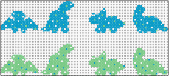 Frosted Cookies - Dynamite Dinosaurs V3 - light blue,teal,frosted,cookies,crackers,animals,dinosaurs
