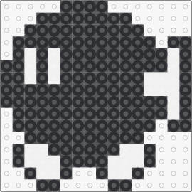 Colección Mario - Bob-omb - bobomb,mario,nintendo,video game,black,white