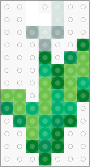 Minecraft White Tulip - green, minecraft, video game