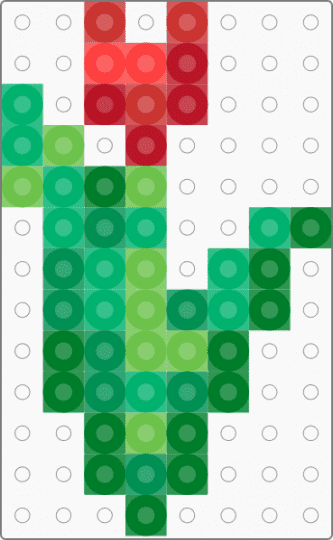 Minecraft Red Tulip - green, minecraft, video game