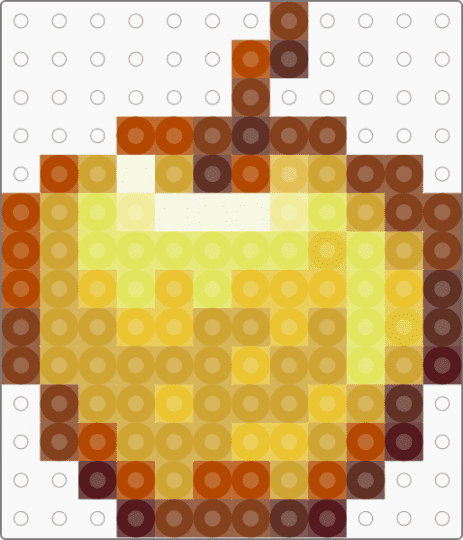 Minecraft Golden Apple - brown, cotdfruit, minecraft, orange, video game, yellow