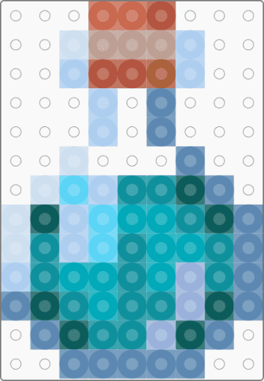 Minecraft Swiftness Potion - blue, light blue, minecraft, teal, video game